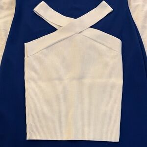 Aritizia sculpt knit cross cross sleeveless top